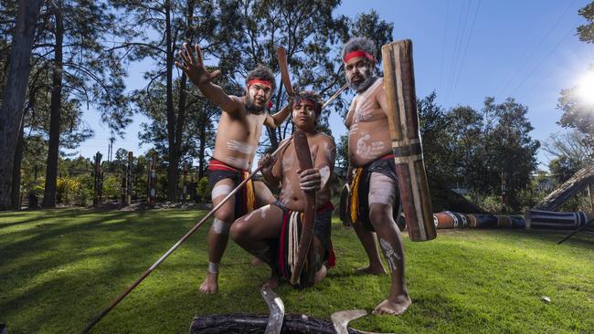 Indigenous tourism guides Spirits of the Red Sand. Picture: Mark Cranitch