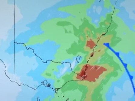 The Bureau of Meteorology issued a severe weather warning for parts of NSW and Victoria on June 12, 2024. Picture: BOM