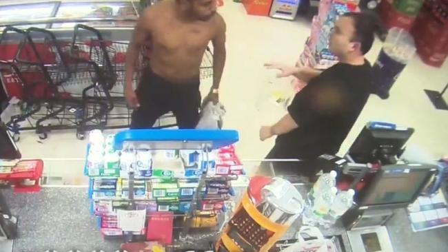 The attackers are on the run after the savage bashing of an Athol Park supermarket owner. Picture: 7NEWS