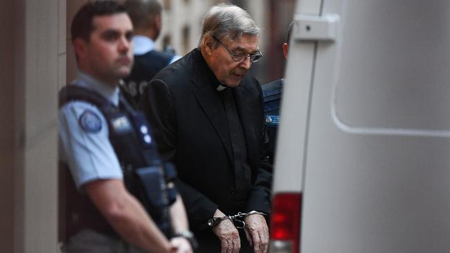 Cardinal George Pell spent 405 days in prison for crimes he did not commit. Picture: AAP