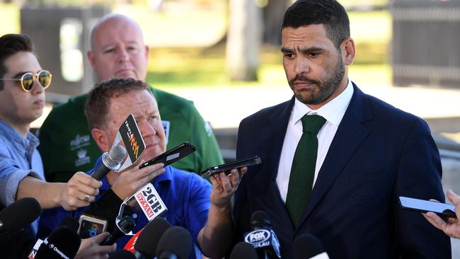 Inglis faces the media on Tuesday morning. (AAP Image/Joel Carrett)