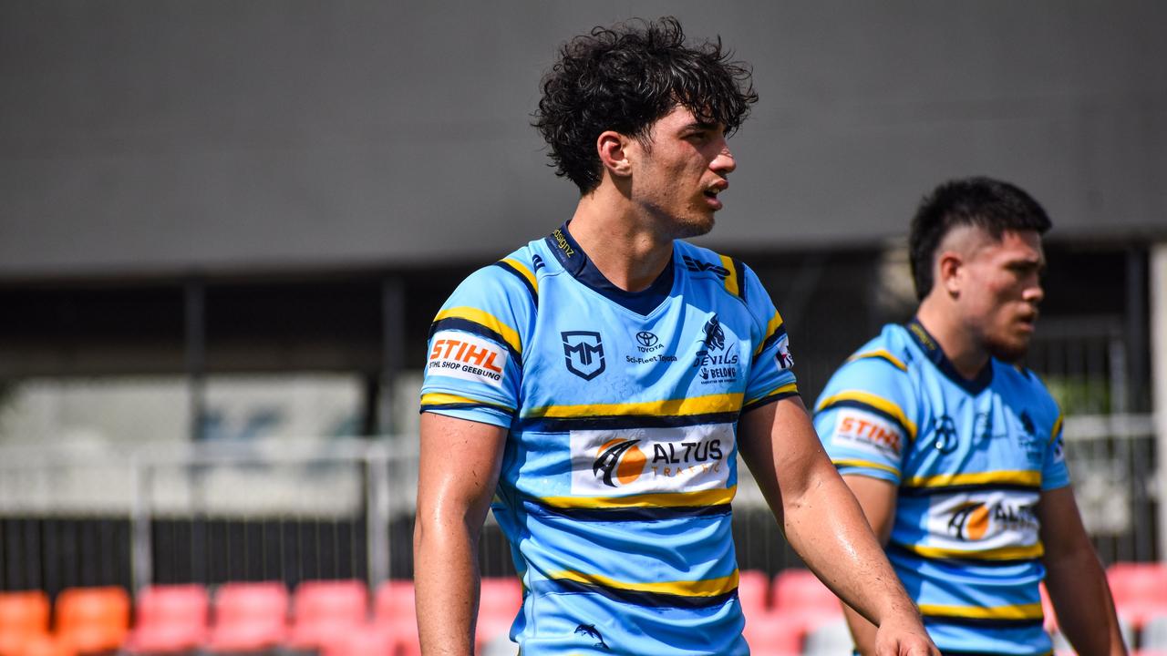Keyarn Pene. Meninga Cup round 1 action between the Devils and Tigers on Saturday February 15, 2025.