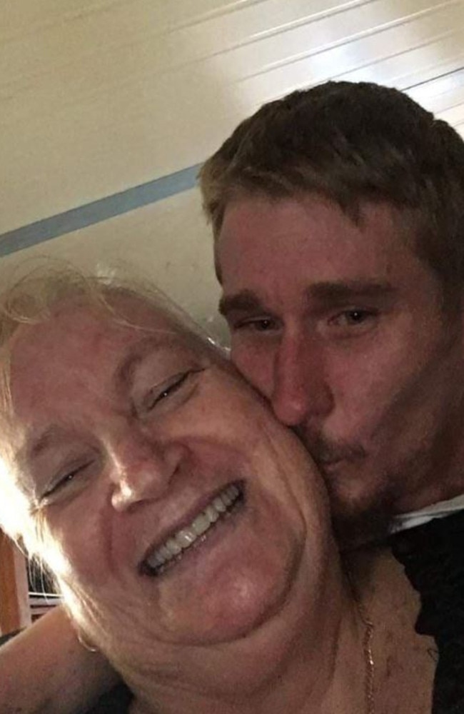 Marie van Beers, 63, in happier times with her son Michael. Picture: supplied