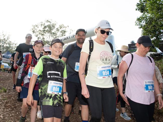 Hikers set off on the 10km hike.The Base Services, Hike for Homeless held at Jubilee Park. October 19th, 2024