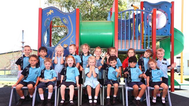 Biggera Waters MFY21 - Class S .Prep S: Back Row: Michael Khalil, Laurence Ma, Ayla George, Liam Porter, Mischa Napier, Kingston Wigg-Tukuafu, Evie Signorini, Ivy Shutes, Tobias Cherrington, Eli Major Front Row: Kruze Tuhakaraina, River Ryan, Harriet Charlier, Summer Howarth, Sam Jones, Ali Umer, Mia Kirkby. Photograph : Jason O'Brien