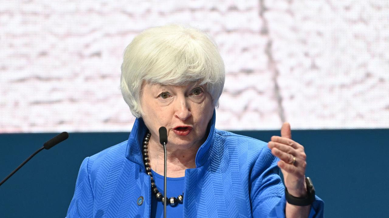 US Treasury Secretary Janet Yellen will be attending the meetings in Washington DC. (Photo by ANDREAS SOLARO / AFP)