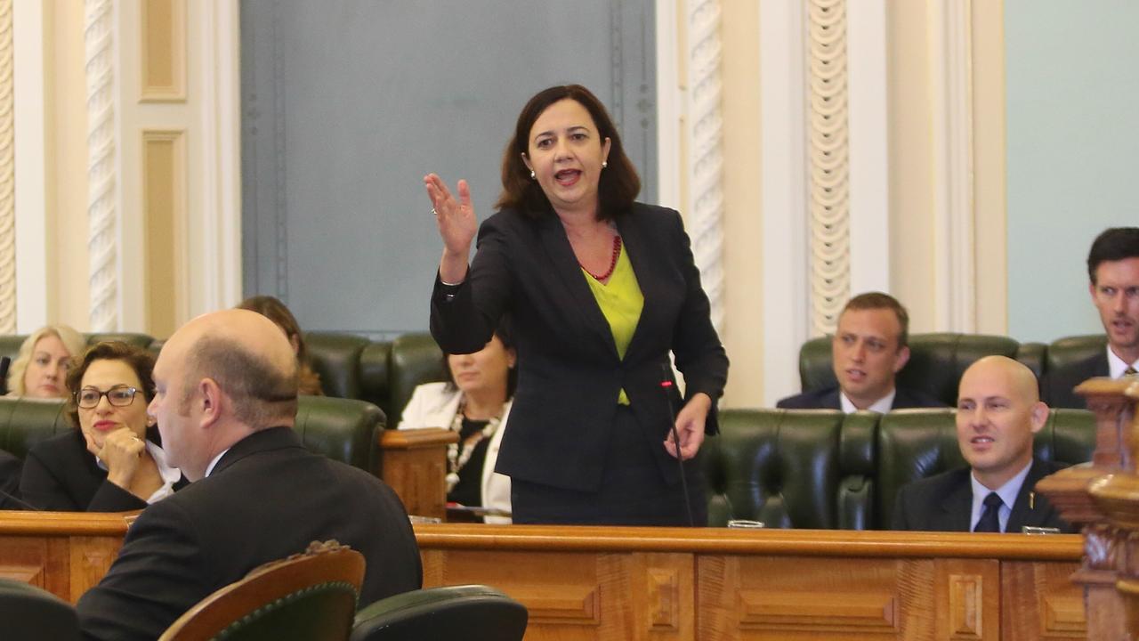 Queensland Premier Annastacia Palaszczuk during question time. Pic Jono Searle.