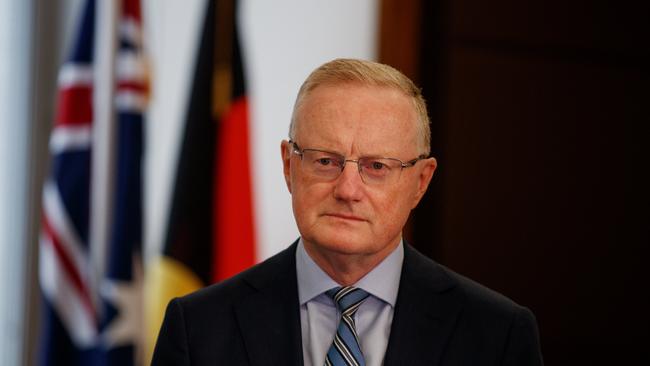 Governor Philip Lowe said the higher interest rates were working. Picture: NCA NewsWire / Nikki Short