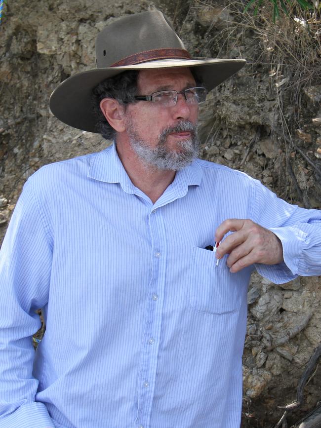 Dr Peter Ridd at the Quoin Island Turtle Rehabilitation Centre. Picture: Rodney Stevens