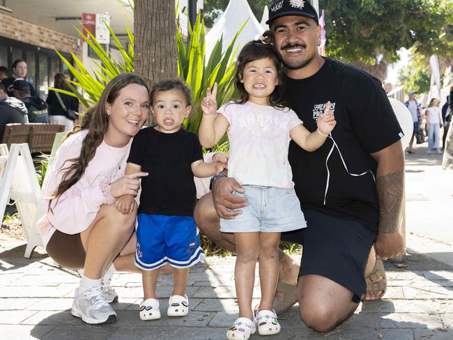 Bel, Malachi, Talia and Junior at CronullaFest at Cronulla on the 09/09/2023. Picture: Daily Telegraph/ Monique Harmer