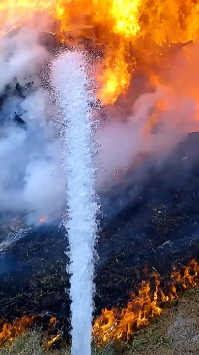 Fireys urge public not to toss batteries following rubbish truck fire