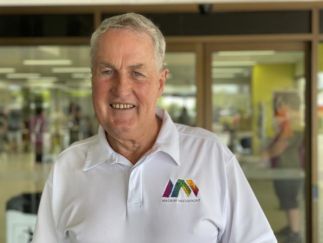 Mackay mayor Greg Williamson at the CQ University polling booth. Picture: Fergus Gregg