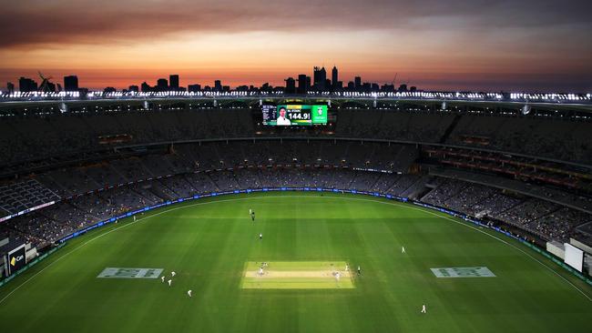 A view of Perth’s Optus Stadium during the First Test match between Australia and New Zealand in December 2019. Picture: Getty Images