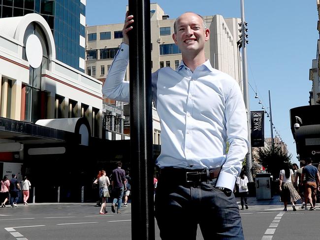 26/09/2019 Lloyd Damp an aeronautical engineer who is the CEO of Southern Launch, which is building a rocket launch pad on the remote Eyre Peninsula for the launch of commercial micro satellites. Photographed in Adelaide. Photo Kelly Barnes