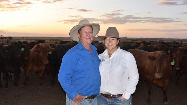 Blair and Josie Angus on their Kimberley Station near Clermont in Queensland, Picture: John Elliott