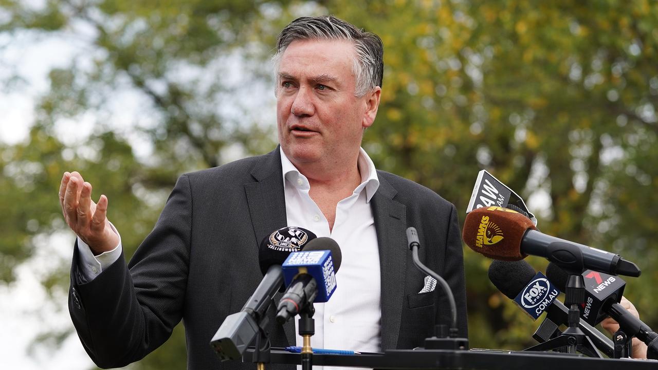 Collingwood president Eddie McGuire was a former Athletics Australia board member. Picture: Stefan Postles