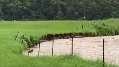 The Oxenford Pony Club upstream from the John Muntz Bridge has faced constant erosion from recent floods losing 6m of land.