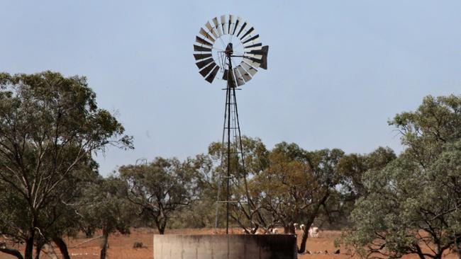 A windmill near Tilpa, western NSW. Grants would be distributed across all states affected.