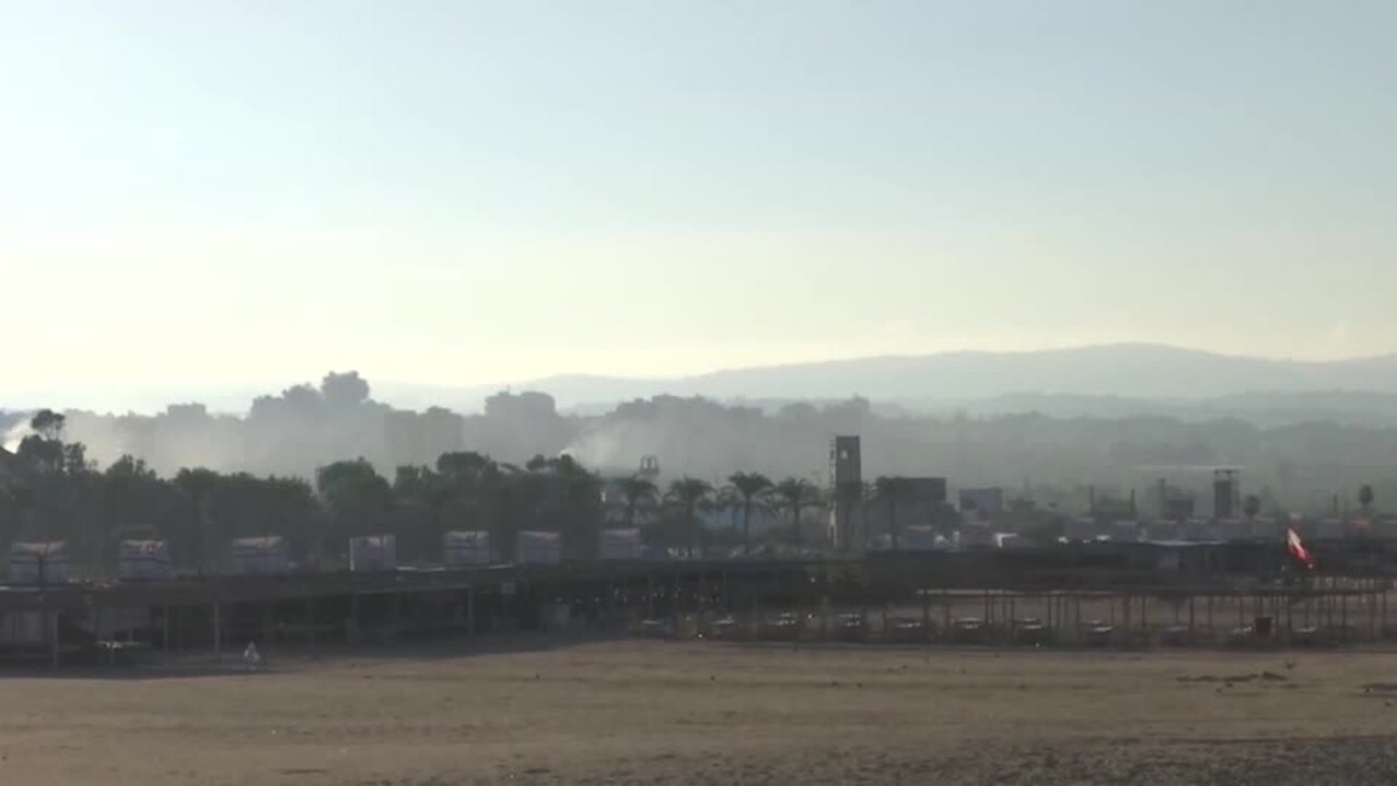 Smoke billows over southern Lebanon as hostilities intensify