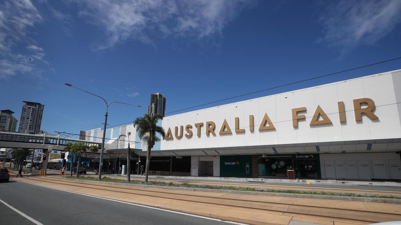 The exterior of an aging Australia Fair shopping centre at Southport. Picture Glenn Hampson