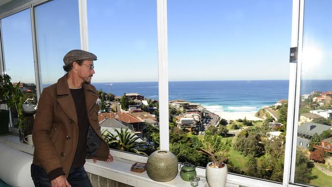 #41 Best View: Glenview Court, Illawong Ave, Bronte. Artist Craig Ruddy looks out his window at the view from the apartment block.