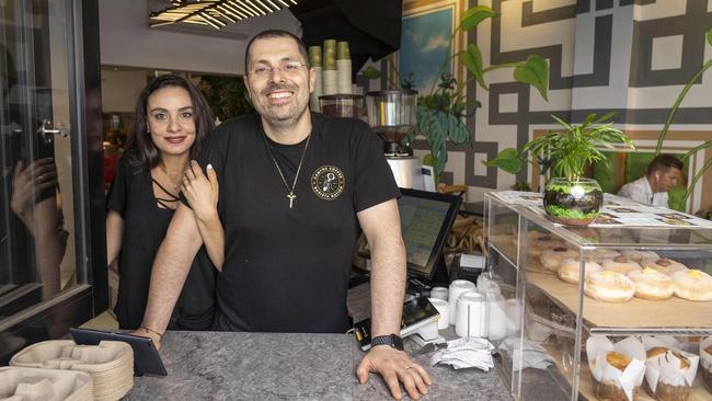 Georgina Youssef (left), who owns 2 Doors Down Cafe in Gladesville.