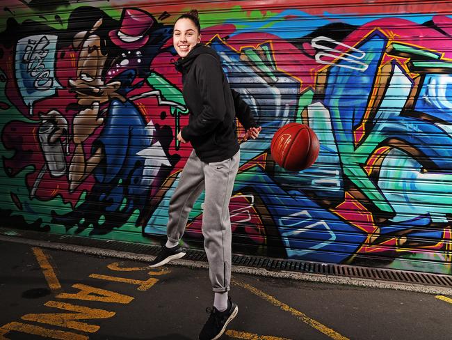 Hobart basketballer Taylor Mole before she transferred to UC Santa Barbara in 2020. Picture: Zak Simmonds