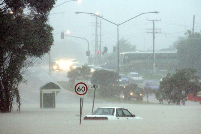 Flooding on the Gold Coast. Wardoo Street, Southport.