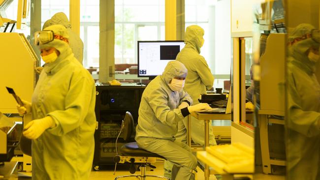 Inside the Clean Room at the University of Sydney Nano Institute.