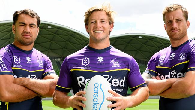 Jahrome Hughes, Harry Grant and Cameron Munster have big roles to play in the finals. Picture: Josh Chadwick/Getty Images