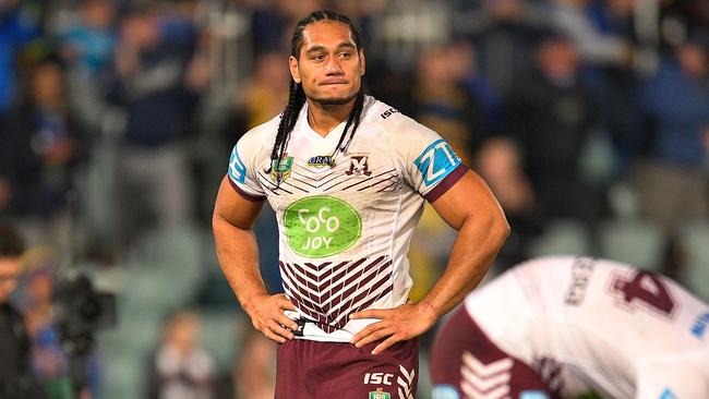 Sea Eagle Marty Taupau after Friday’s game against Parramatta. Picture: Getty Images.