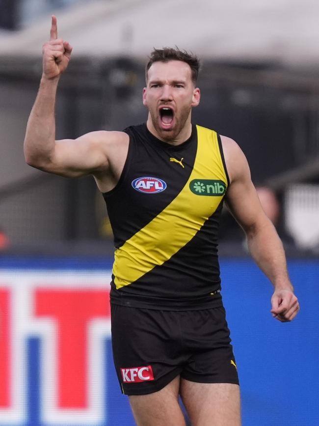 Noah Balta is likely to be needed in Richmond’s forward line again. Picture: Daniel Pockett/Getty Images