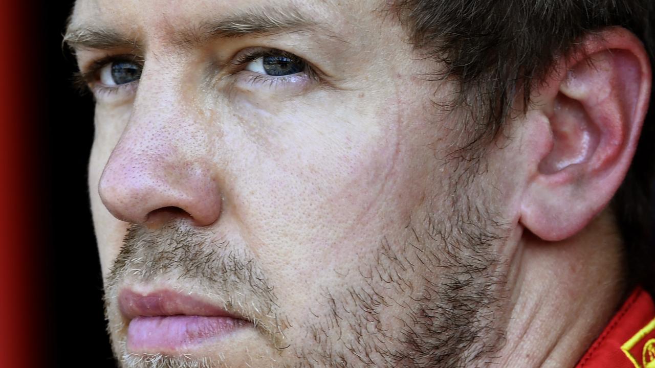 Ferrari driver Sebastian Vettel during the first practice session at Hockenheimring.