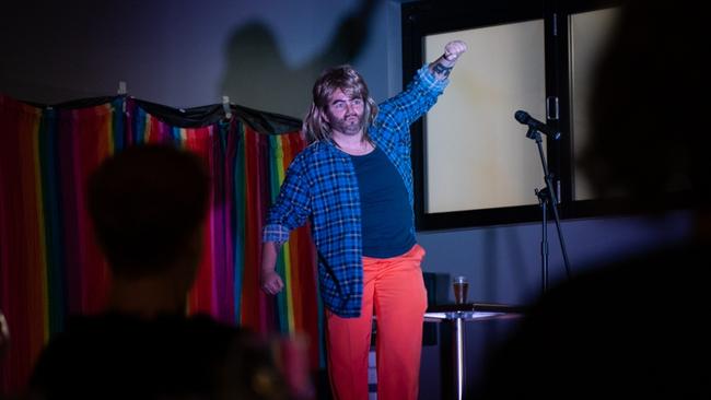 Bruce Hwy (Anna Brennan) hosted a stand-up show at the Gympie RSL as part of Gympie’s Pride Festival 2023. Picture: Christine Schindler