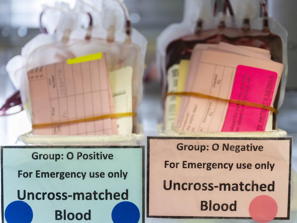 The small amount of blood needed for testing is enough to give pathologists a staggering amount of information about a human being’s health and disease profile. Picture: NewsWire/Monique Harmer