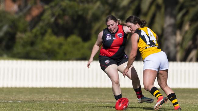 DIRECT IMPACT: Tracey Twidale has been among Toowoomba’s best in the senior women’s competition this season. Picture: Kevin Farmer