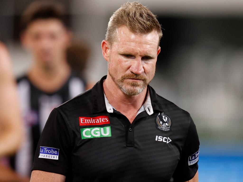 Nathan Buckley, Senior Coach of the Magpies.