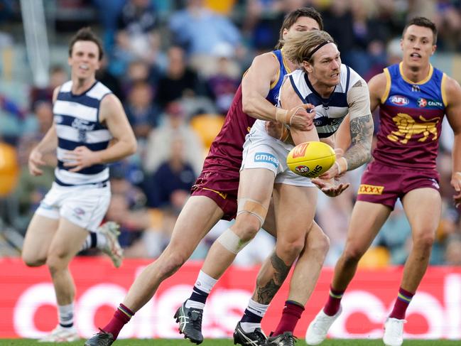 Tom Stewart was sent into the midfield. Picture: Russell Freeman/AFL Photos