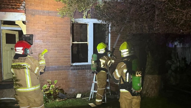 The fire took hold at a home on Irrara St in Croydon. Picture: Supplied