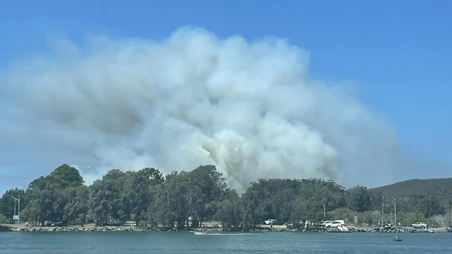 Smoke over Evans Head. Picture: Helen Frederiksen