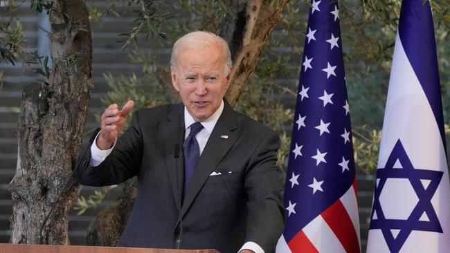 US President Joe Biden made an unfortunate error in calling the Holocaust an honour. Picture: AFP.