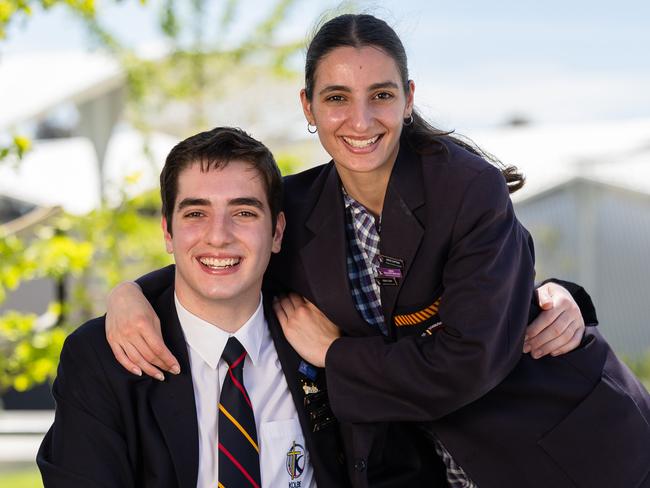 Twins Alexander  and Isabella Grech, 17 are set to be Kolbe College dux students. Picture: Jason Edwards