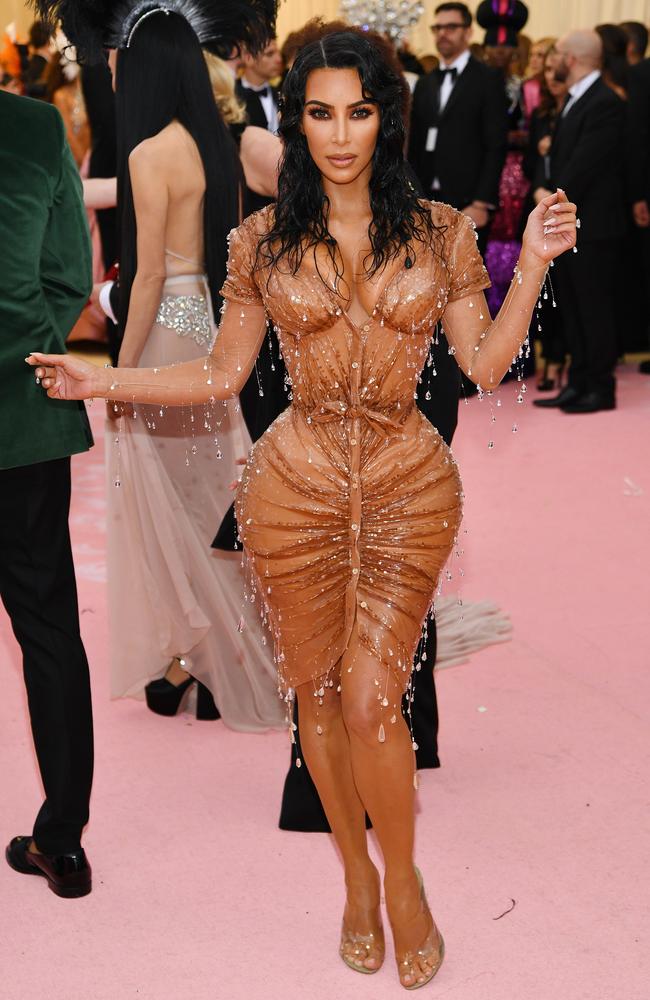 Kim Kardashian West at last year’s event, which is known for its outlandish fashion expression. Picture: Dimitrios Kambouris/Getty Images for The Met Museum/Vogue