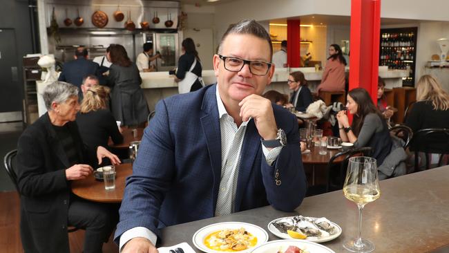 Gary Mehigan at Cumulus Inc in Flinders Lane. Picture: David Crosling.