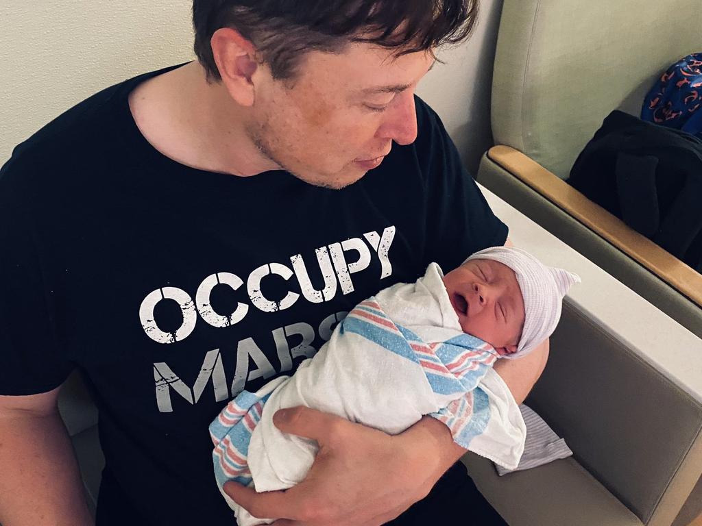 The Tesla co-founder shares three children with Grimes, their first child X Æ A-12 was born in 2020. Picture: Twitter / @elonmusk