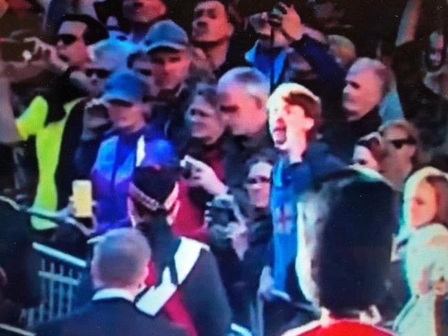 Melbourne footy fan arrested heckling Queen coffin procession