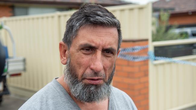 Armagan Eriklioglu outside the Campbellfield house. Picture: Jason Edwards