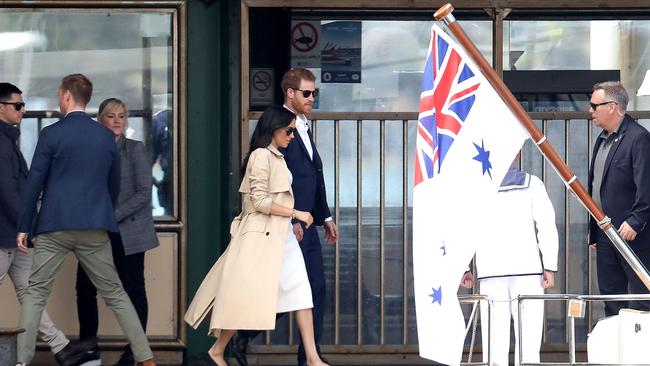 The royals board a boat from Taronga Zoo and head to the Opera house. Picture: Chris Jackson/Getty