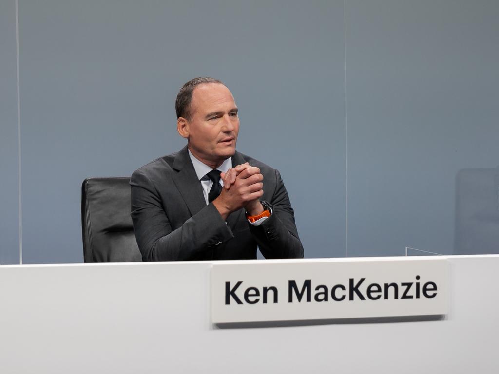 BHP Chairman Ken MacKenzie pictured prior to the Ltd General Meeting. Picture: Thomas Graham