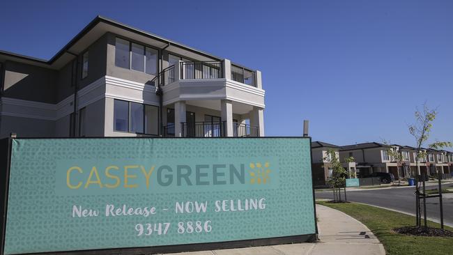 The new Casey Greens estate will house hundreds of residents. Picture: Wayne Taylor